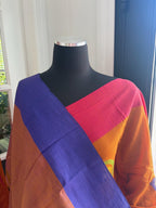Mustard Yellow Cotton Handloom Saree