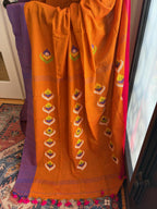 Mustard Yellow Cotton Handloom Saree