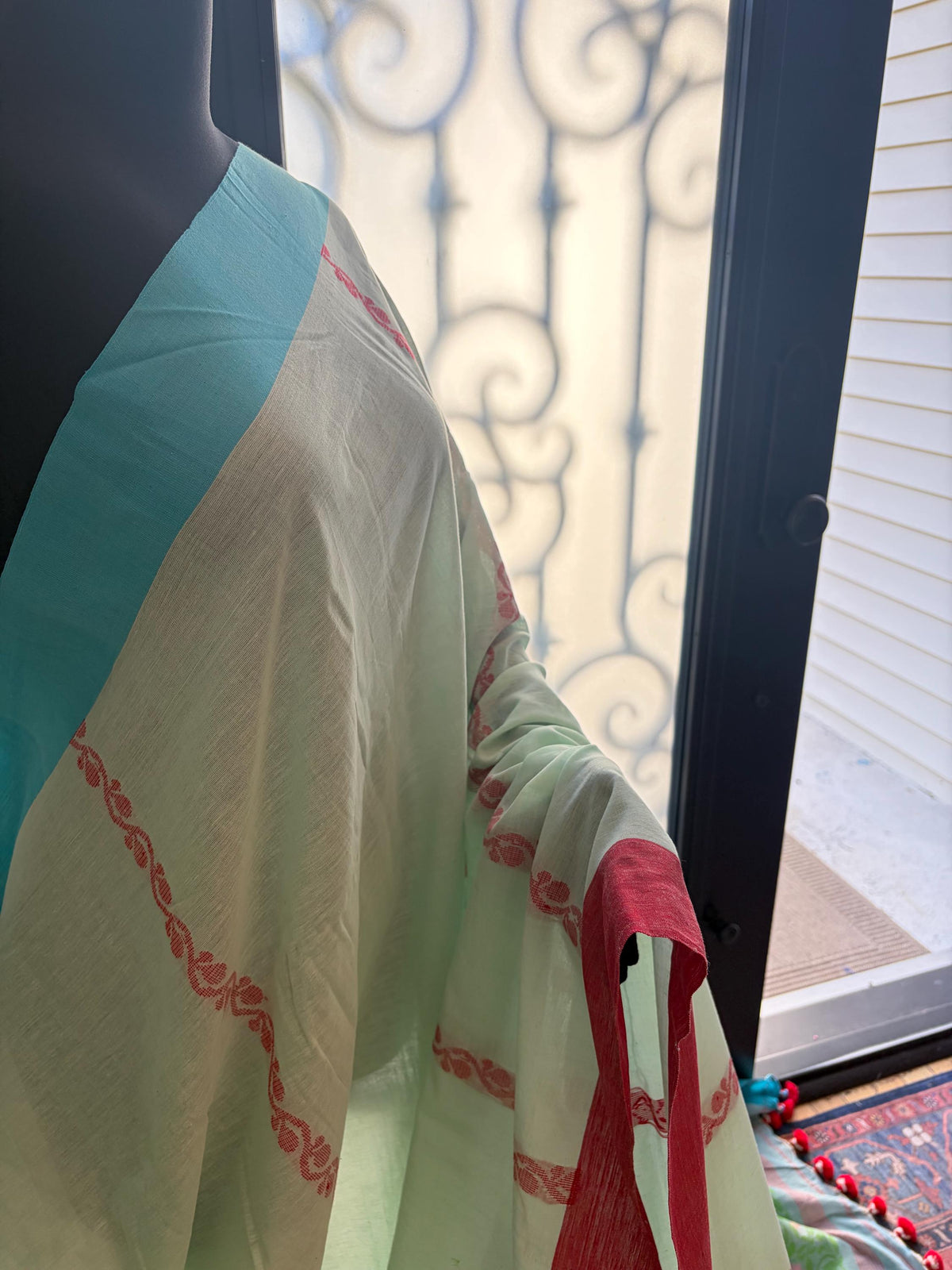 Light Blue Lightweight Cotton Saree