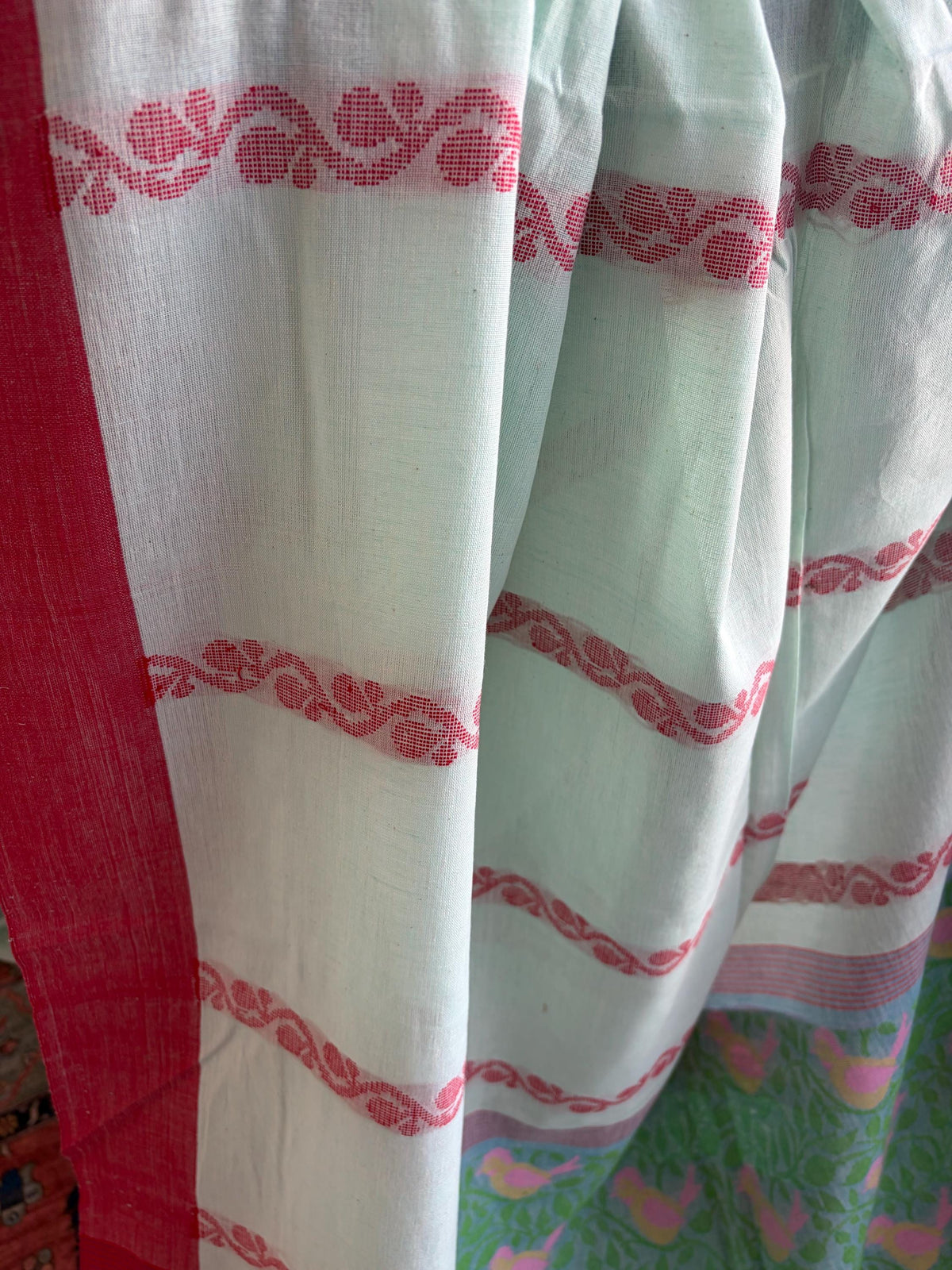 Light Blue Lightweight Cotton Saree