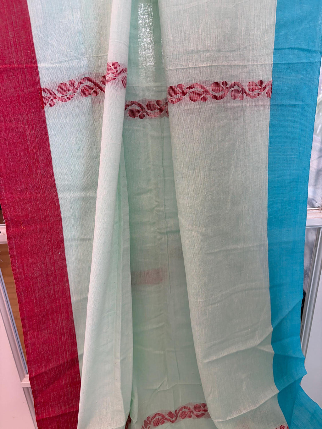 Light Blue Lightweight Cotton Saree