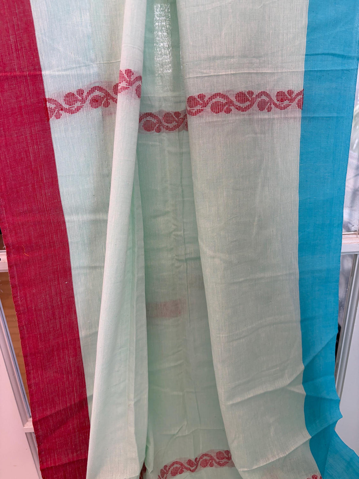 Light Blue Lightweight Cotton Saree