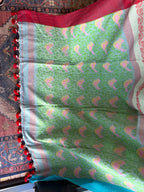 Light Blue Lightweight Cotton Saree