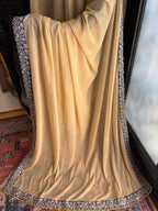 Grayish Blue and Cream Designer Saree