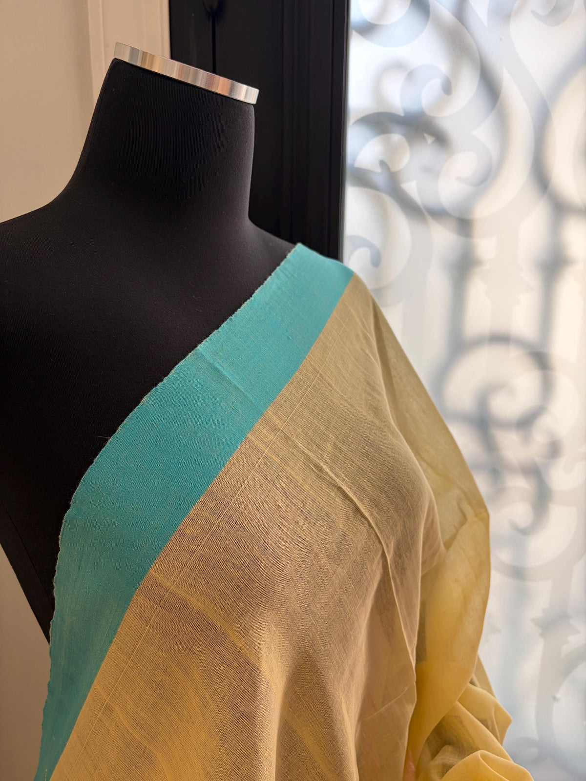 Butter Yellow Cotton Handloom Saree