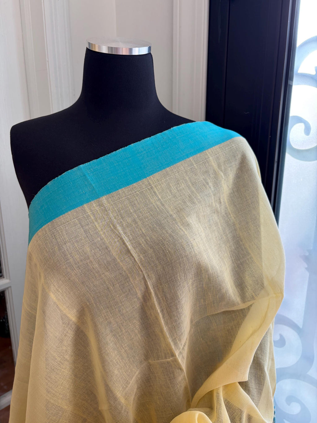 Butter Yellow Cotton Handloom Saree
