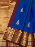 Royal Blue Bridal Kanchipuram Silk Saree