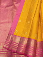 Mustard Yellow Bridal Kanchipuram Silk Saree