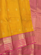 Mustard Yellow Bridal Kanchipuram Silk Saree
