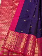 Purple Bridal Kanchipuram Silk Saree