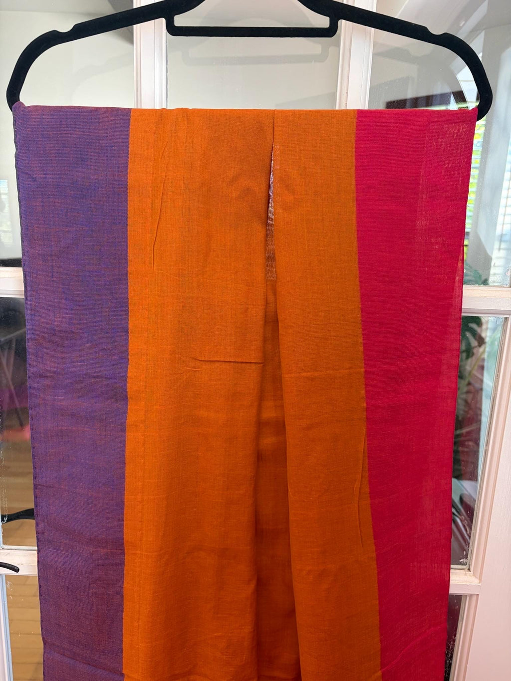Mustard Yellow Cotton Handloom Saree