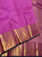Lavender Bridal Kanchipuram Silk Saree