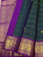 Lavender Bridal Kanchipuram Silk Saree