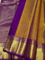 Lavender Bridal Kanchipuram Silk Saree
