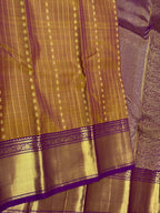 Lavender Bridal Kanchipuram Silk Saree