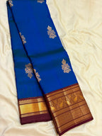 Royal Blue Bridal Kanchipuram Silk Saree