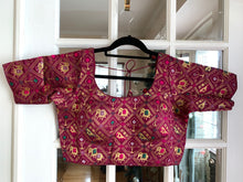 Load image into Gallery viewer, Checkered Patola Design Banarasi Blouse (Colors Available)