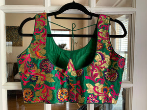 Floral Banarasi Blouse (Colors Available)