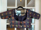 Checkered Patola Design Banarasi Blouse