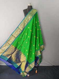 Green Kanchipuram Silk Dupatta