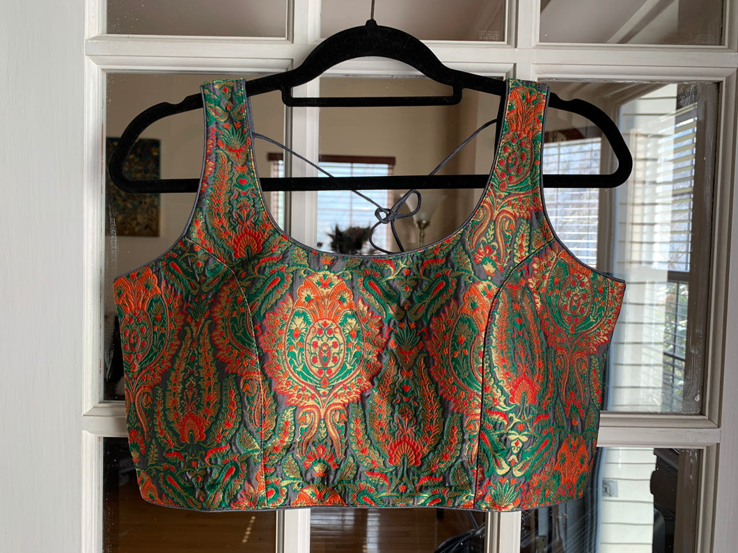 Kashimiri Design Brocade Blouse (Colors Available)