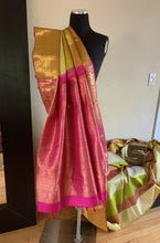 Load image into Gallery viewer, Multicolor Striped Kanchipuram Silk Saree