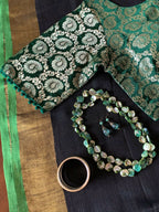 Black Linen Saree